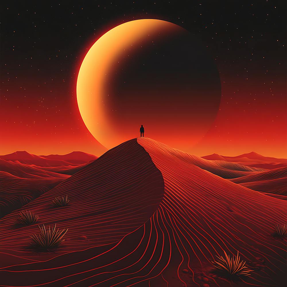 Desert Landscape Canvas Print