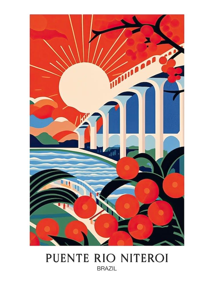 Puente Rio Niteroi, Brazil, Colourful 3