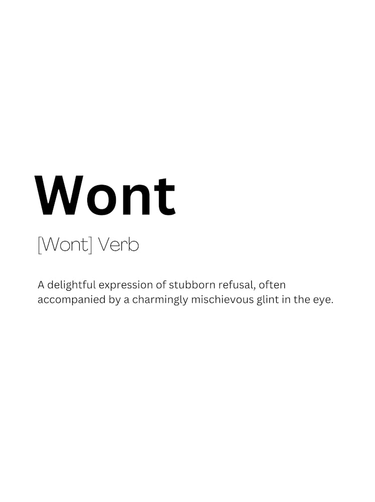 Wont Definition Meaning