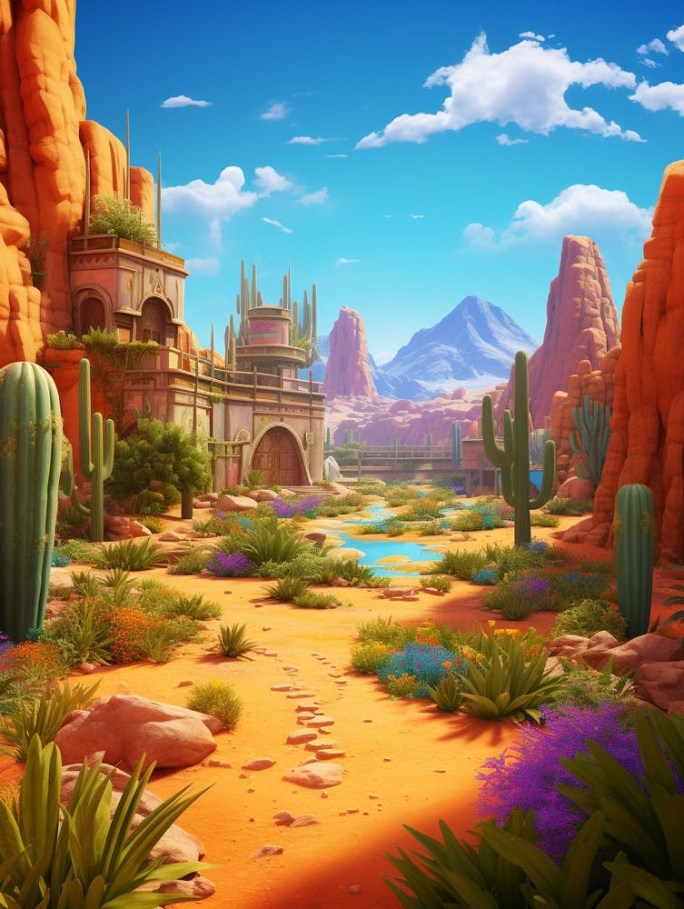 Desert Oases Cartoon 1