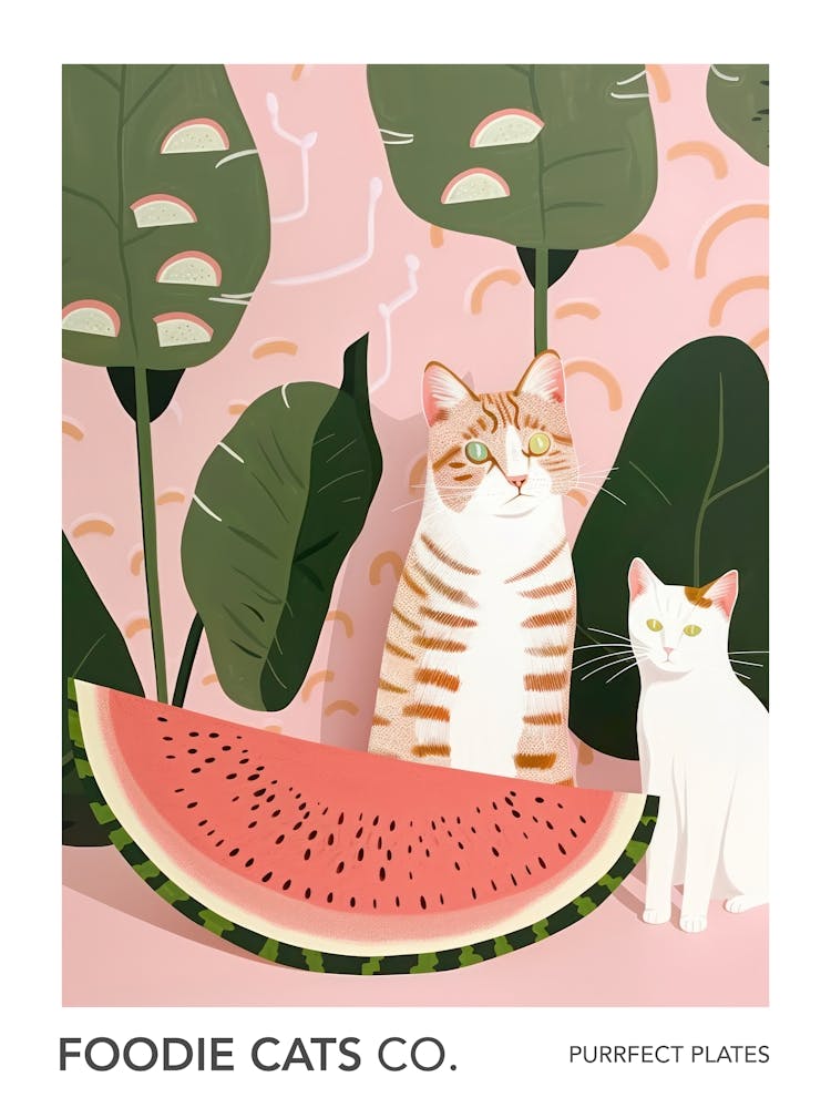 Foodie Cats Co Cats And Watermelon 3