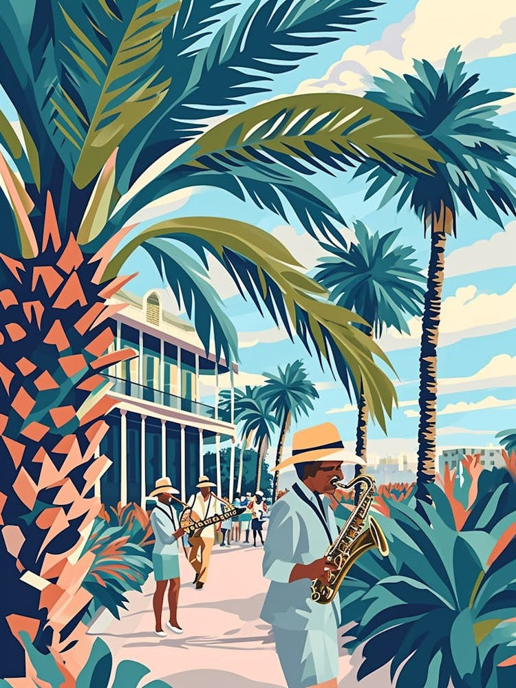 New Orleans Jazz National Historic Park Storybook Illustration 4