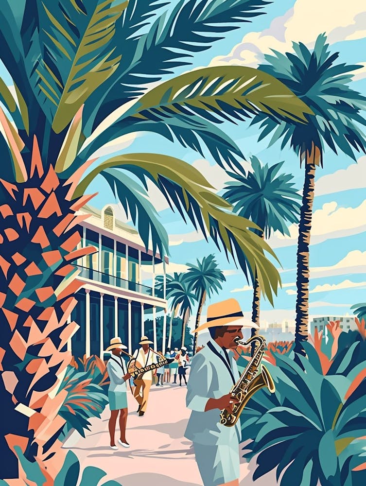 New Orleans Jazz National Historic Park Storybook Illustration 4