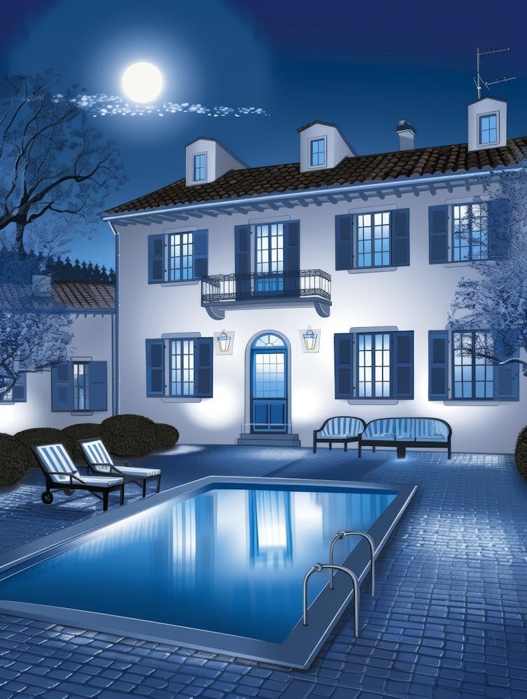 House At Night 1