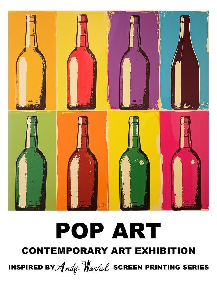 Poster Bottles Pop Art 1