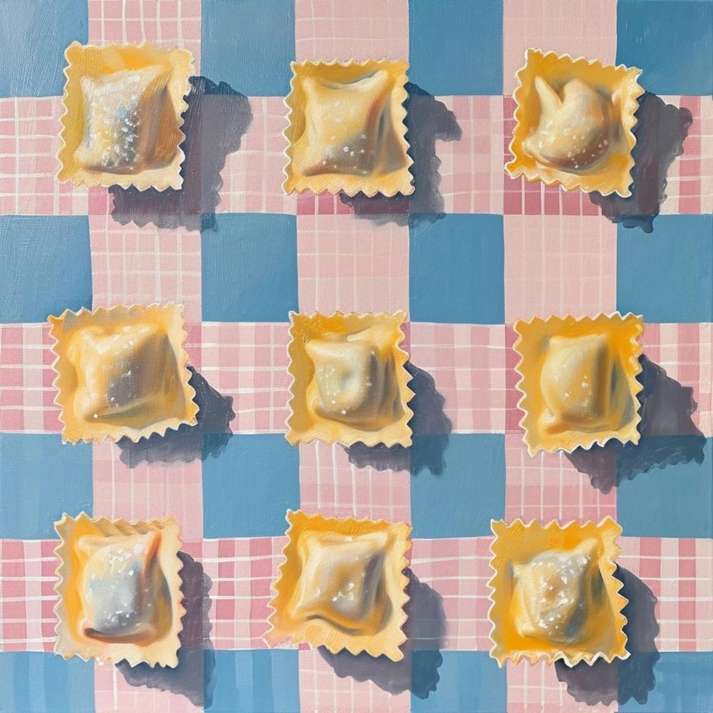 Ravioli Pastel Checkerboard 3 Art Print by Artful Appetite – Fy!
