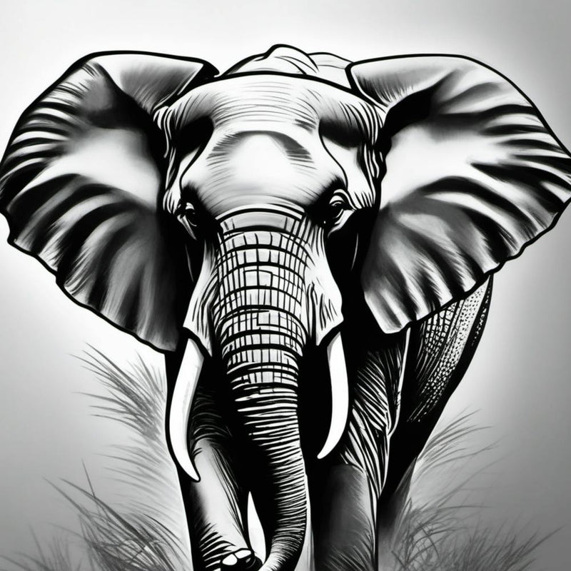 Elephant In The Grass