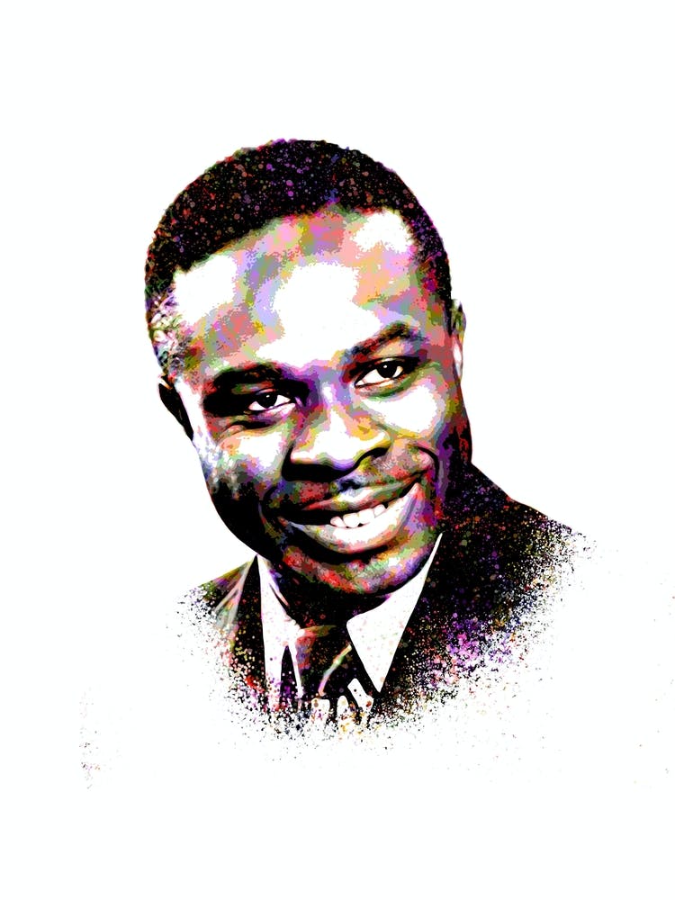 Rufus Thomas Farbenfrohes Spritzer-Kunstwerk
