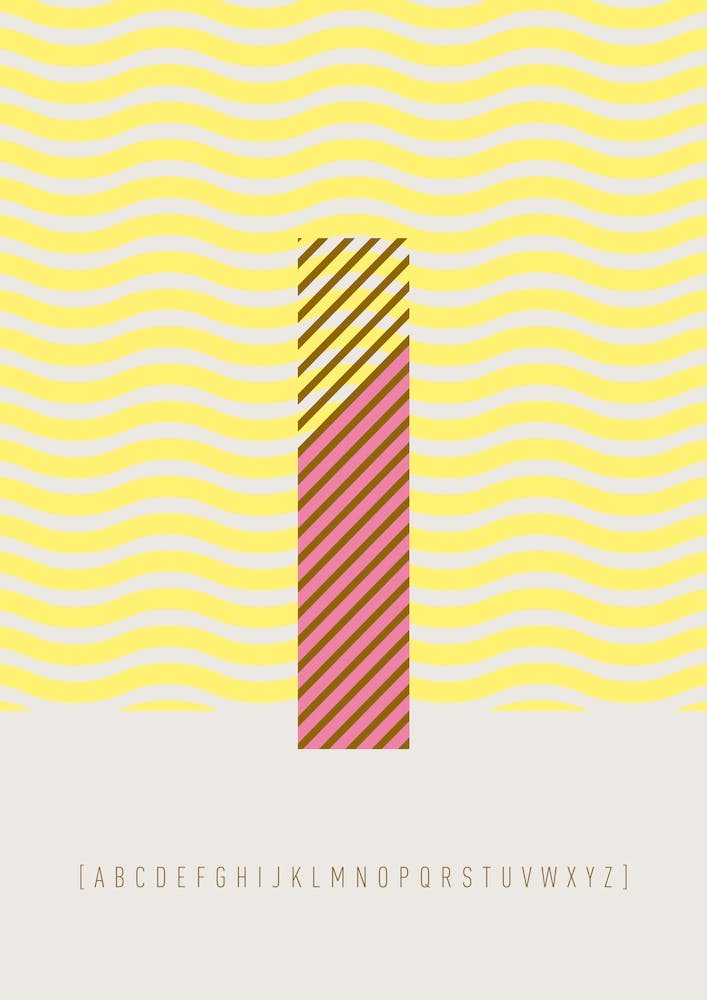 I Typeface Alphabet