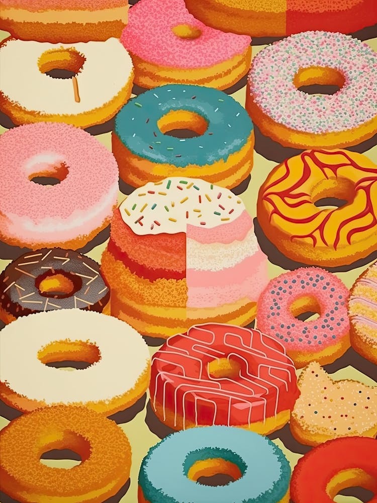 Donuts Vintage Illustration 1