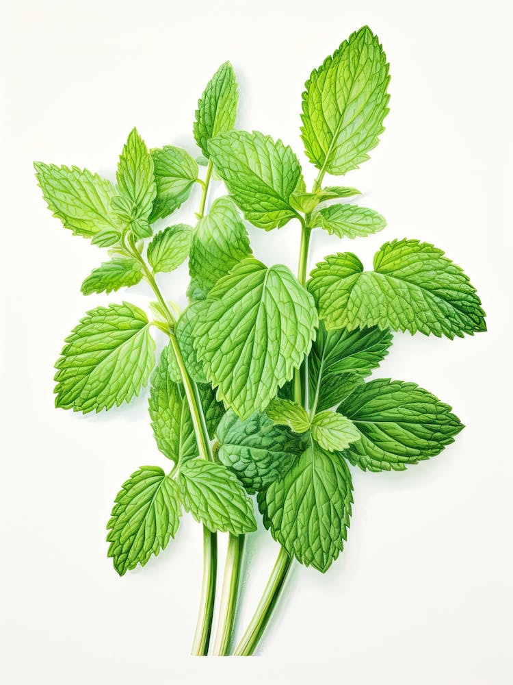 Lemon Balm Vintage Botanical Herbs 0