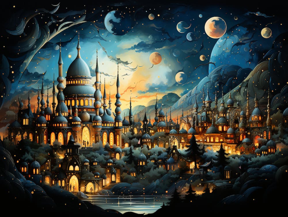 Istanbul City At Night
