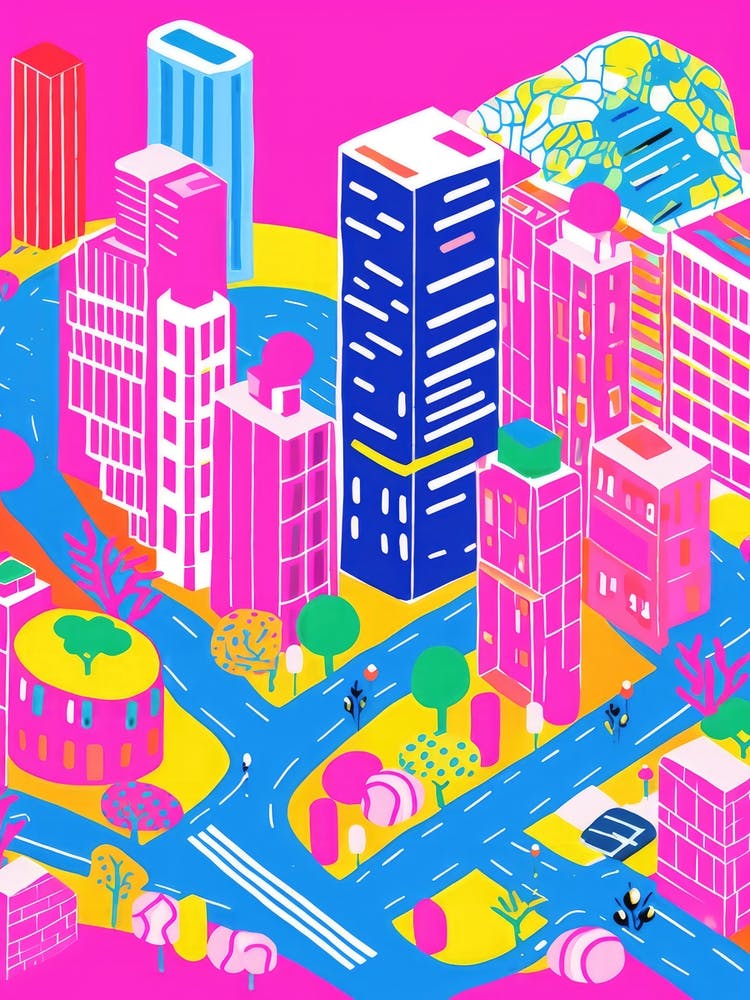 New York City Bunte Ansicht 7