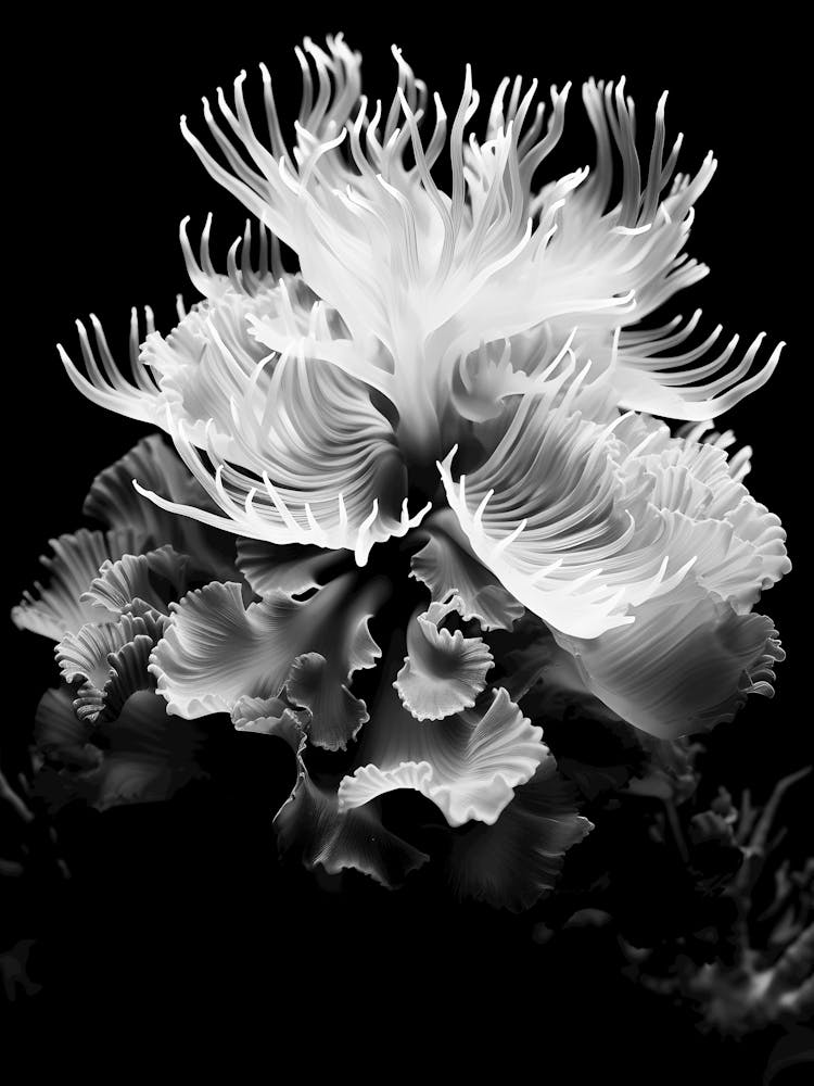 Black And White Flower 41