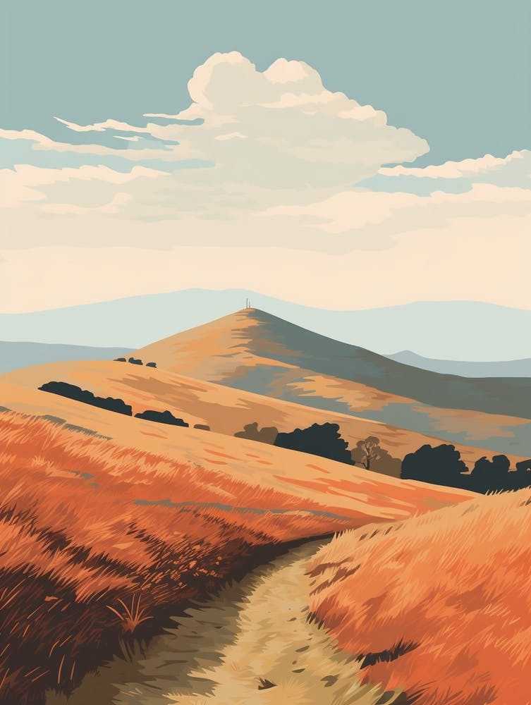 The Malvern Hills England 1 Hiking Trail Landscape