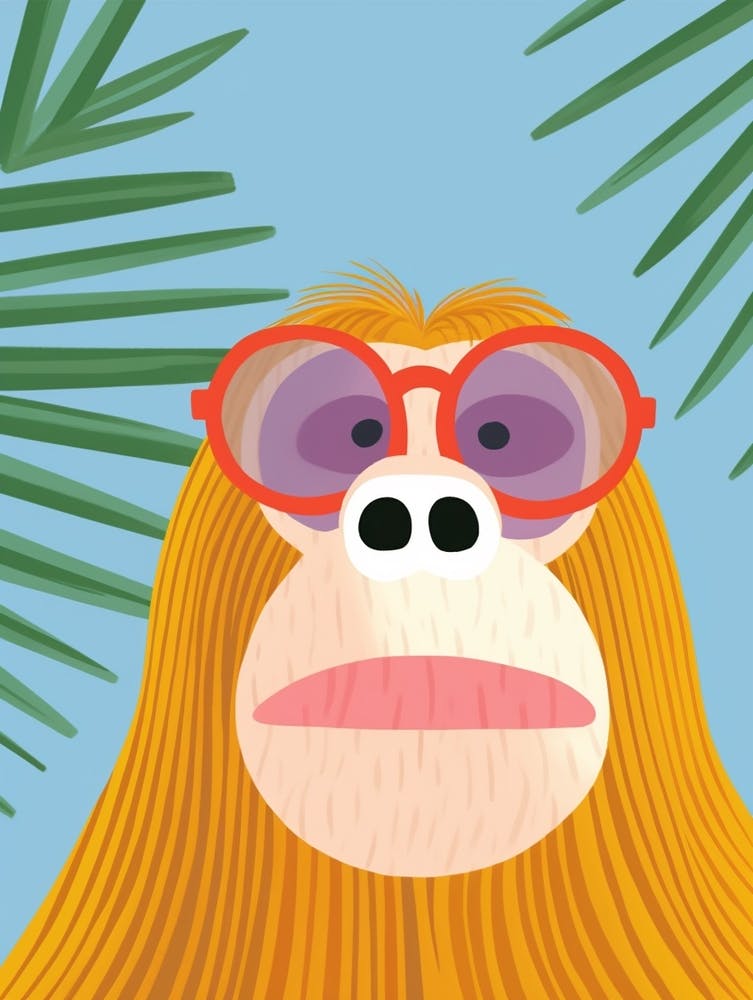 Kleiner Orang-Utan 4 Mit Sonnenbrille