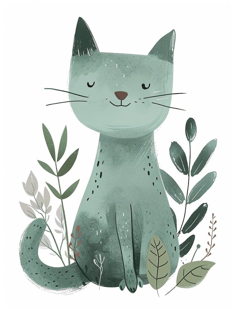 Chausie Cat Clipart Illustration 8