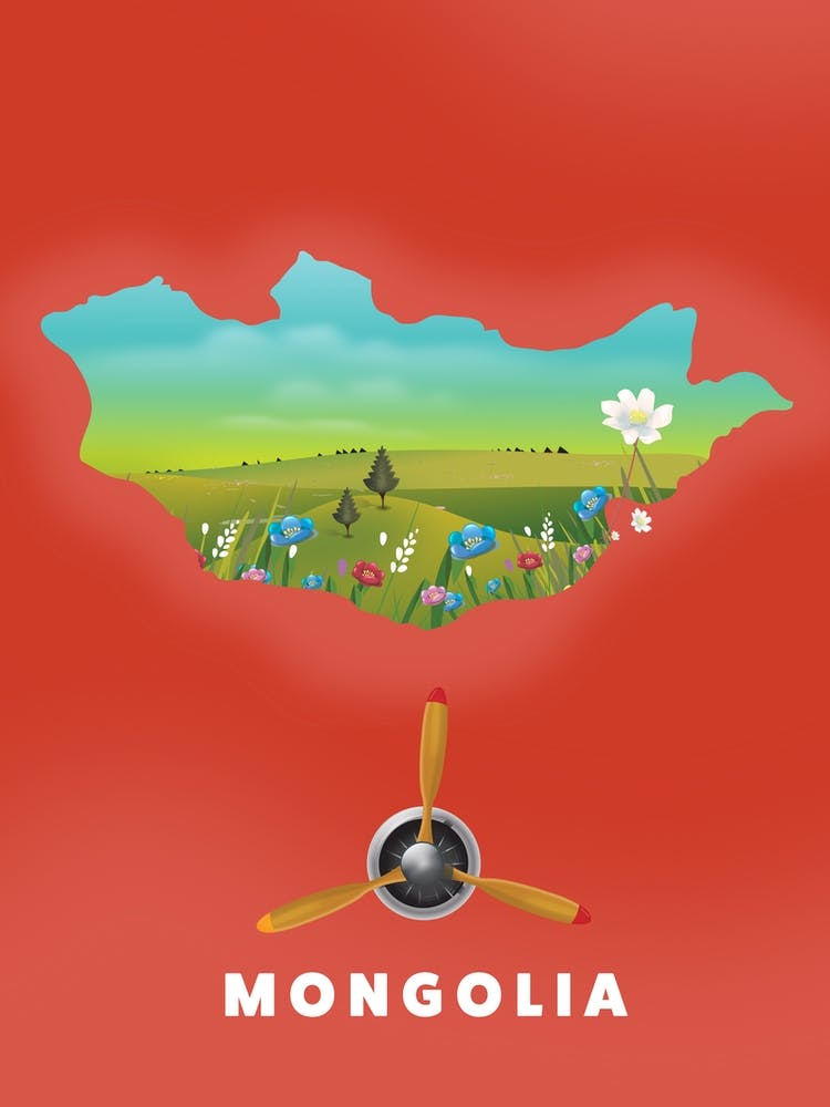 Mongolia Travel map