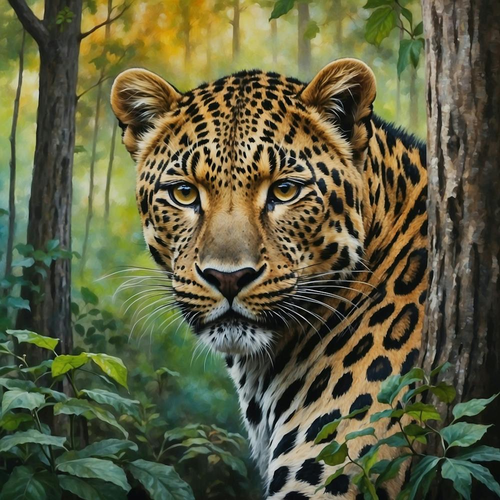 Leopard In The Forest 1