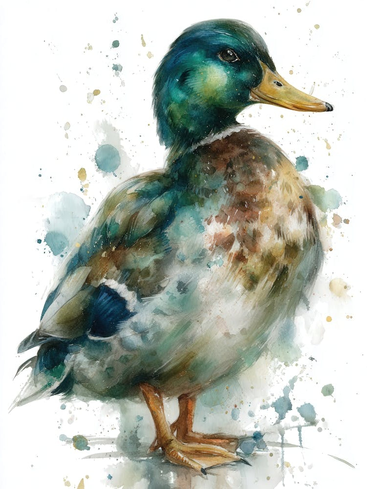 Aihrgdesign Isolated Watercolor Painting Of Birds Duck With S 529cccb6 D2f0 4907 9eed Facf9809c5d3 1