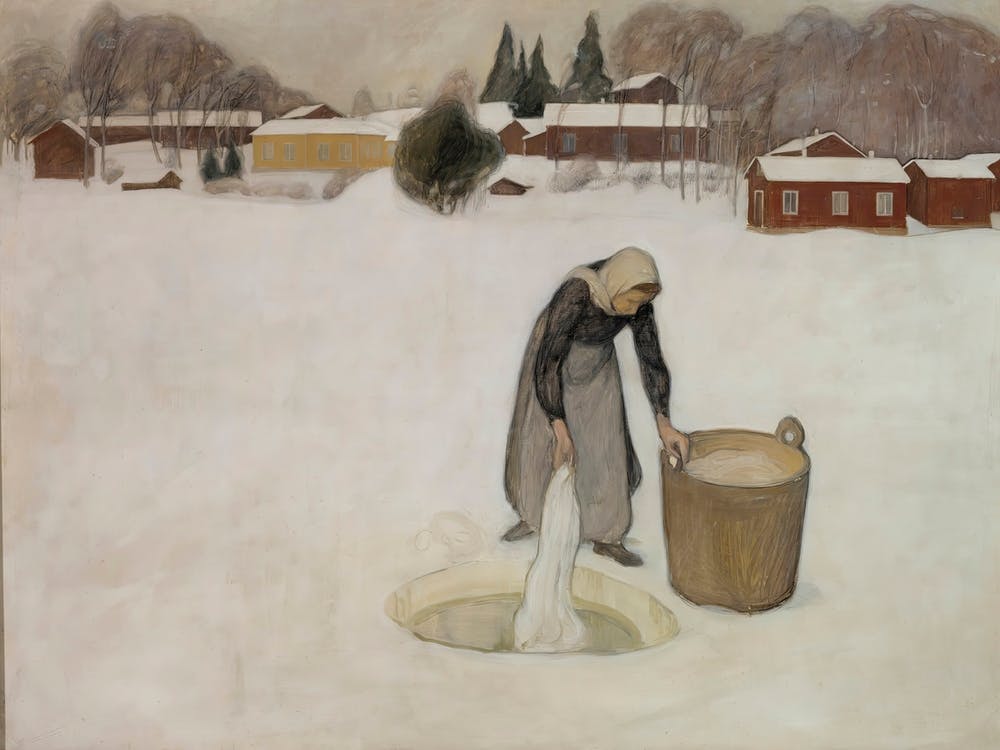 Washing On The Ice (1900), Pekka Halonen