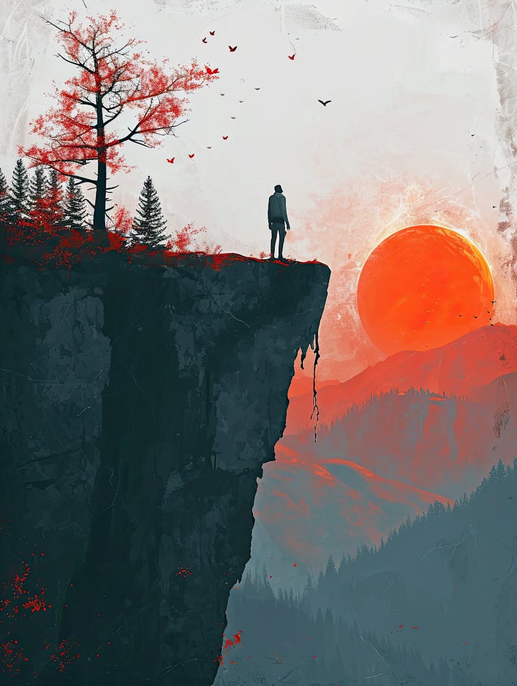 Sunset On The Cliff, Minimalism