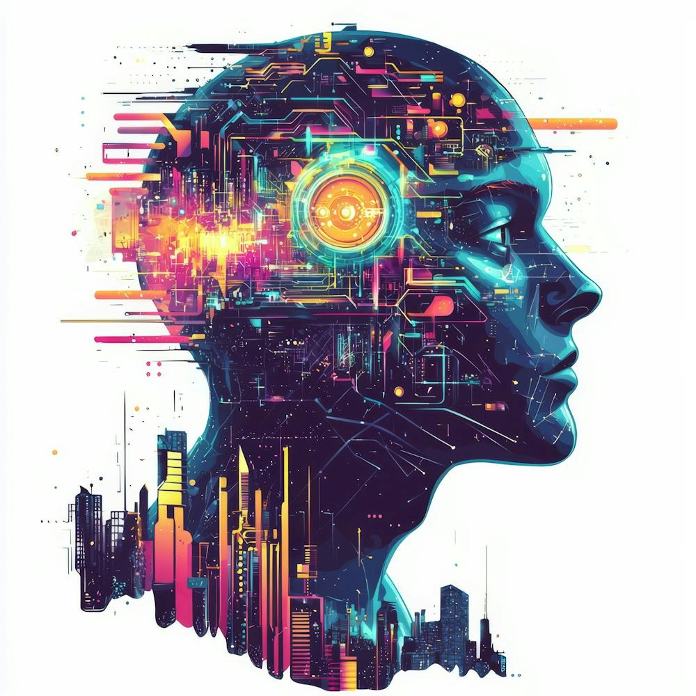 Cyborg.Generated AI. Wall 4