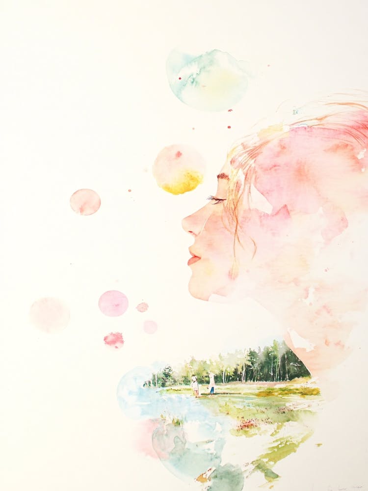 Aquarelle d'une Femme 2