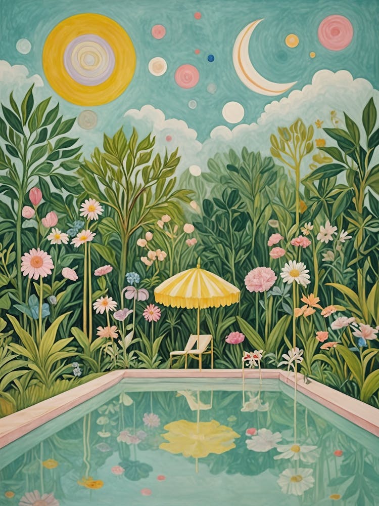 Pool In The Summer Garden