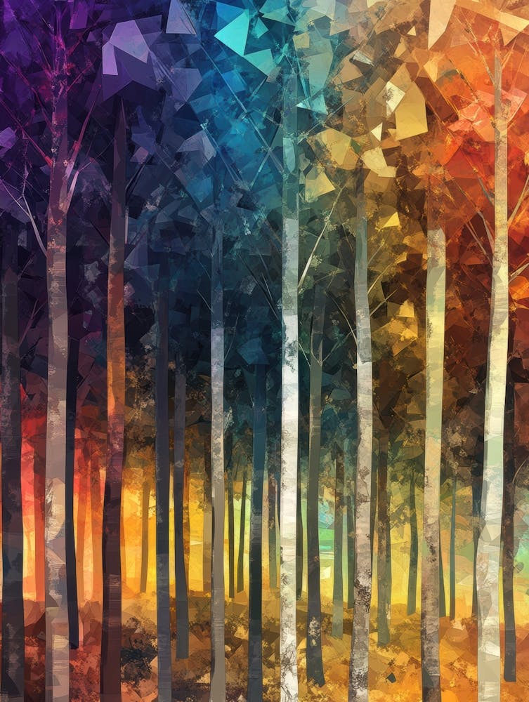Colorful Trees In The Forest 9