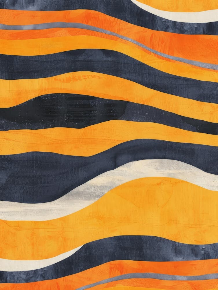 Orange And Black Stripes 1