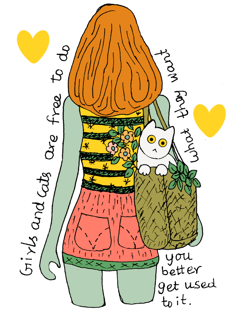 Girl With Cat