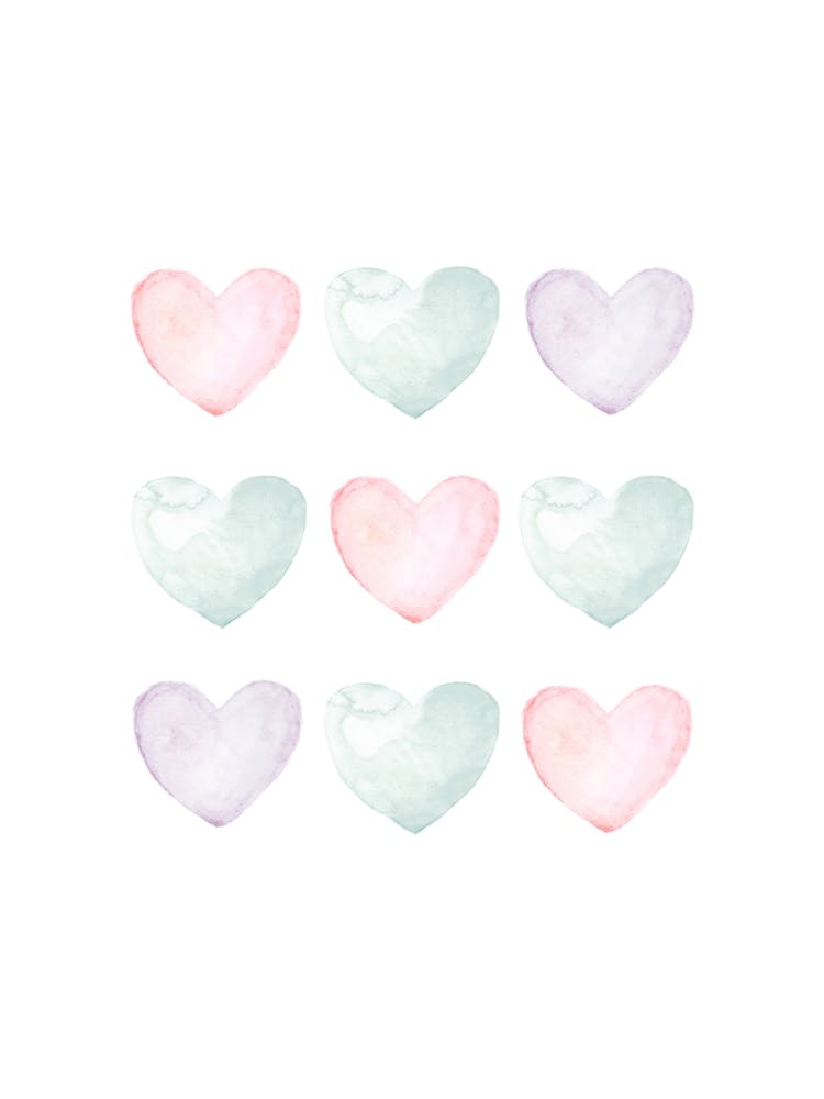 Pastel Hearts No 446