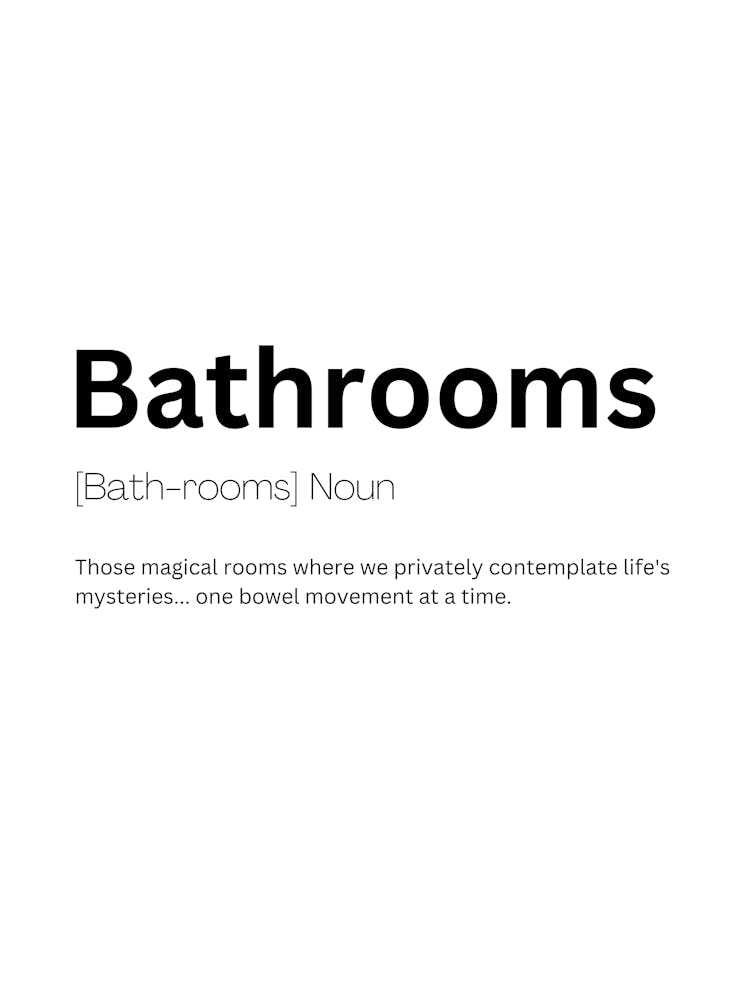 Bathrooms Definition Meaning