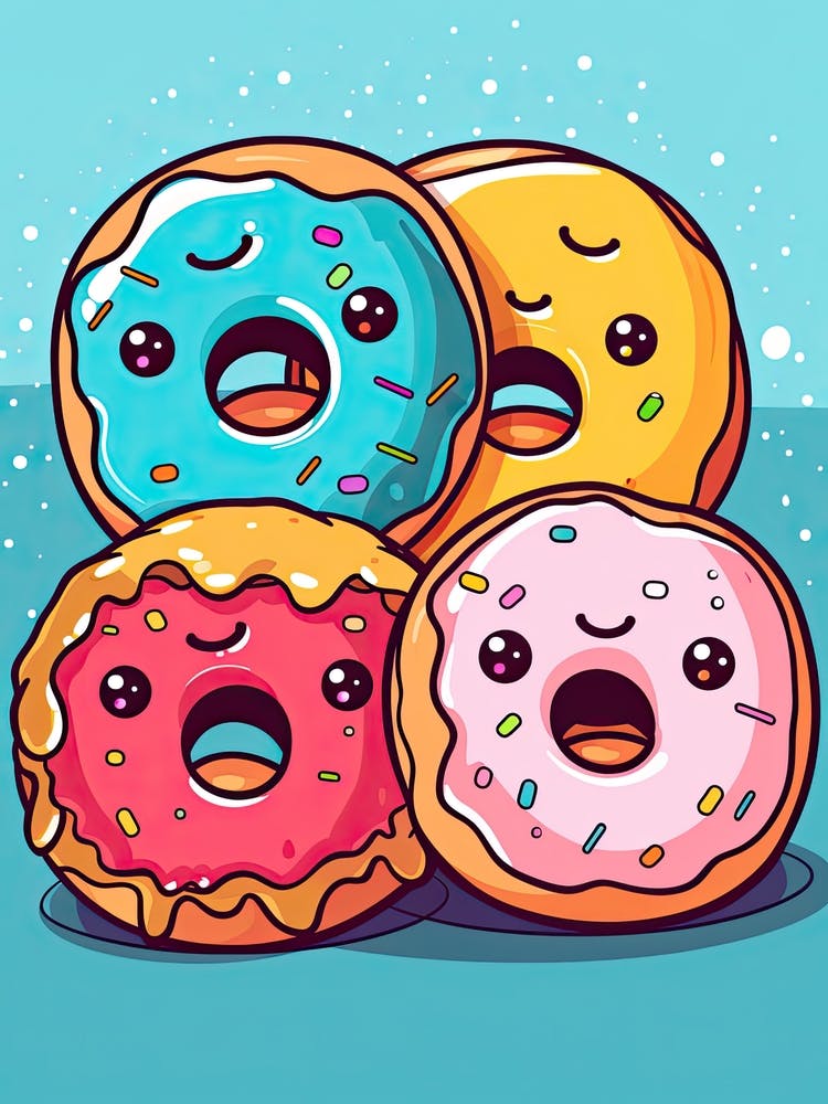 Kawaii Donuts Singing