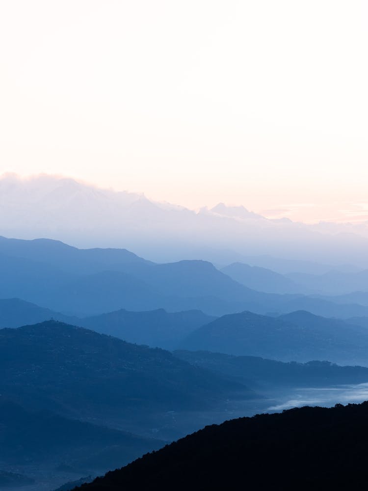 Blue hour Over The Mountains