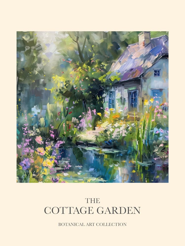 Cottage Garden Poster Enchanted Pond 10