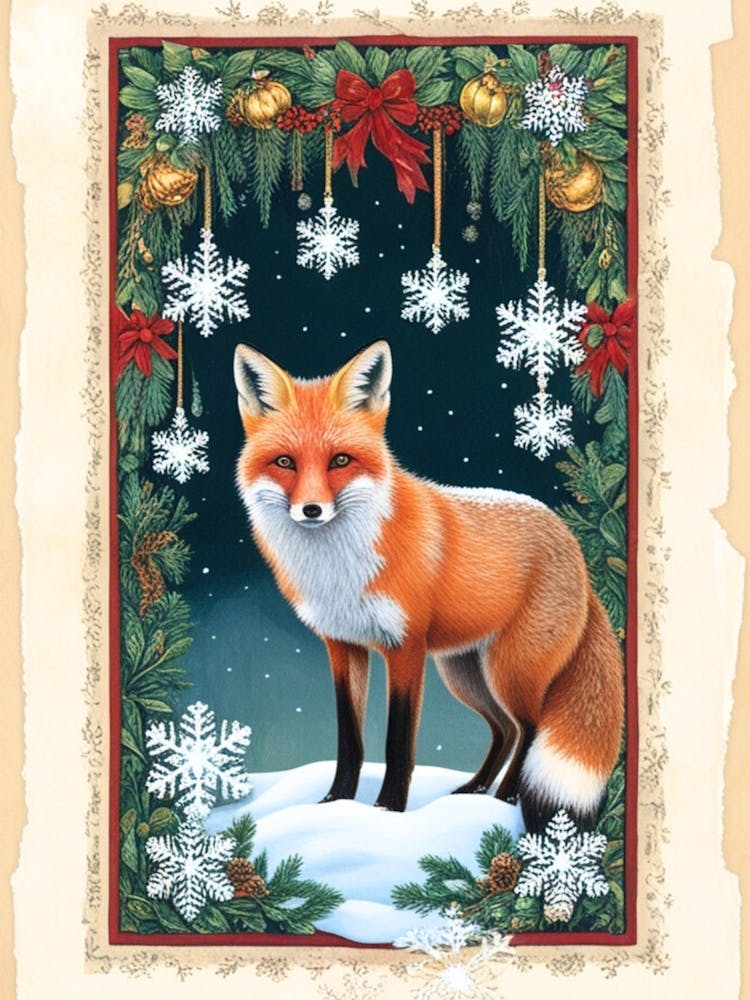 William Morris Christmas Fox 14