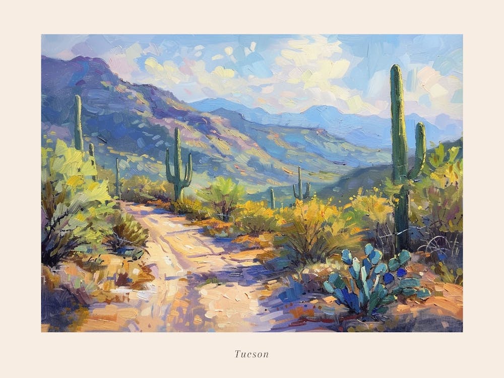 Western Landscapes Tucson Arizona 1 Poster