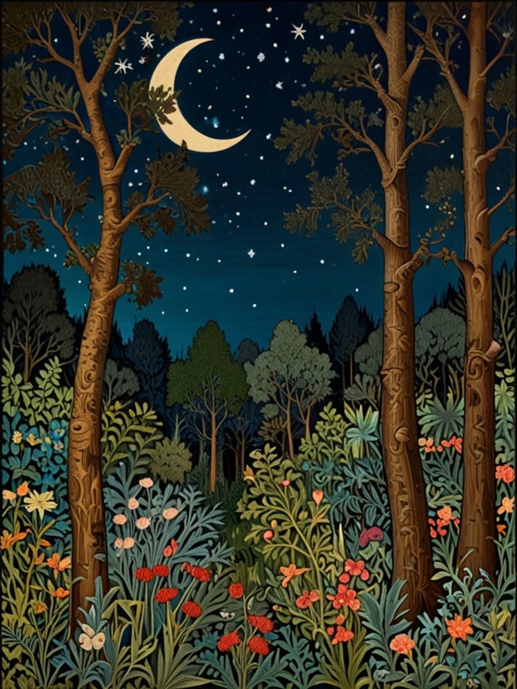 William Morris Night In The Forest 42
