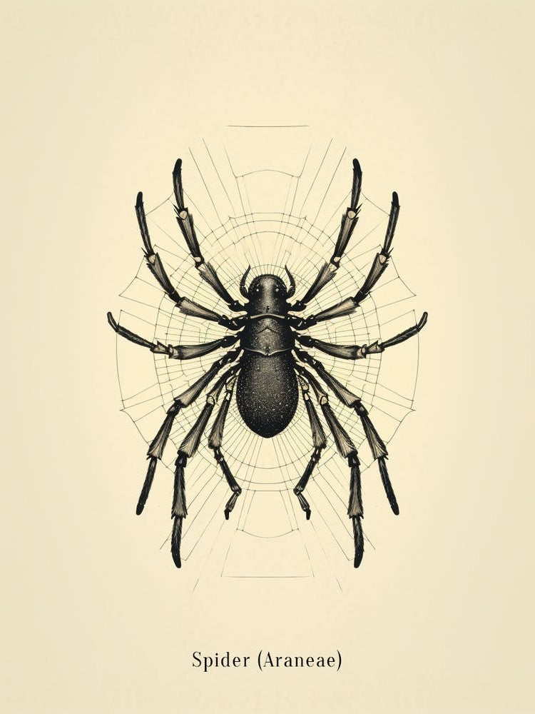 Vintage Spider Poster