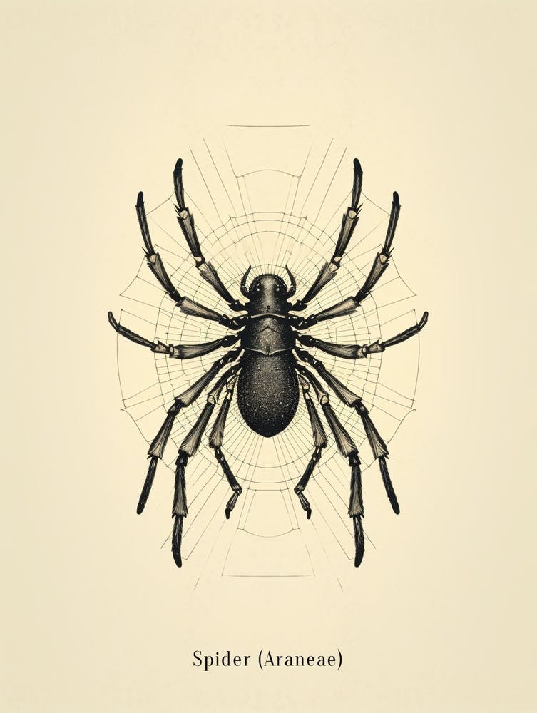 Vintage Spider Poster