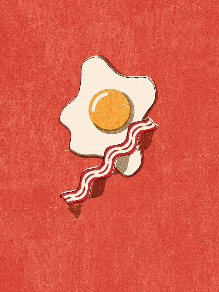 Fast Food Egg And Bacon