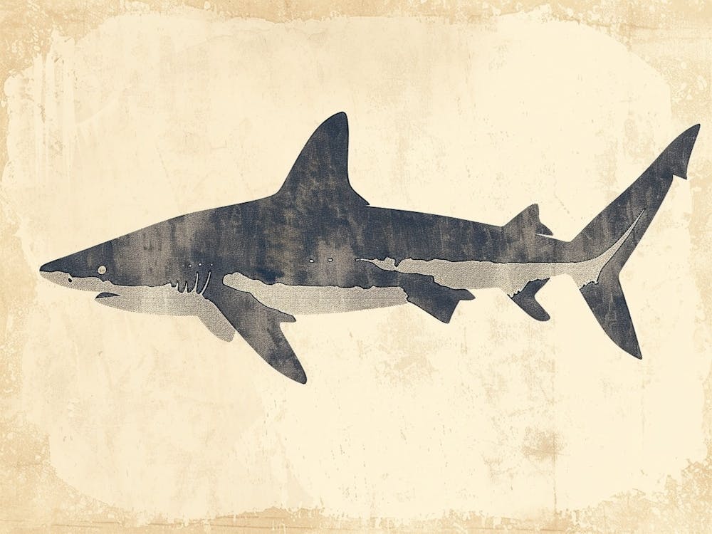 Grey Shark Silhouette 5