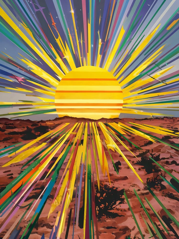 Sunrise In The Desert