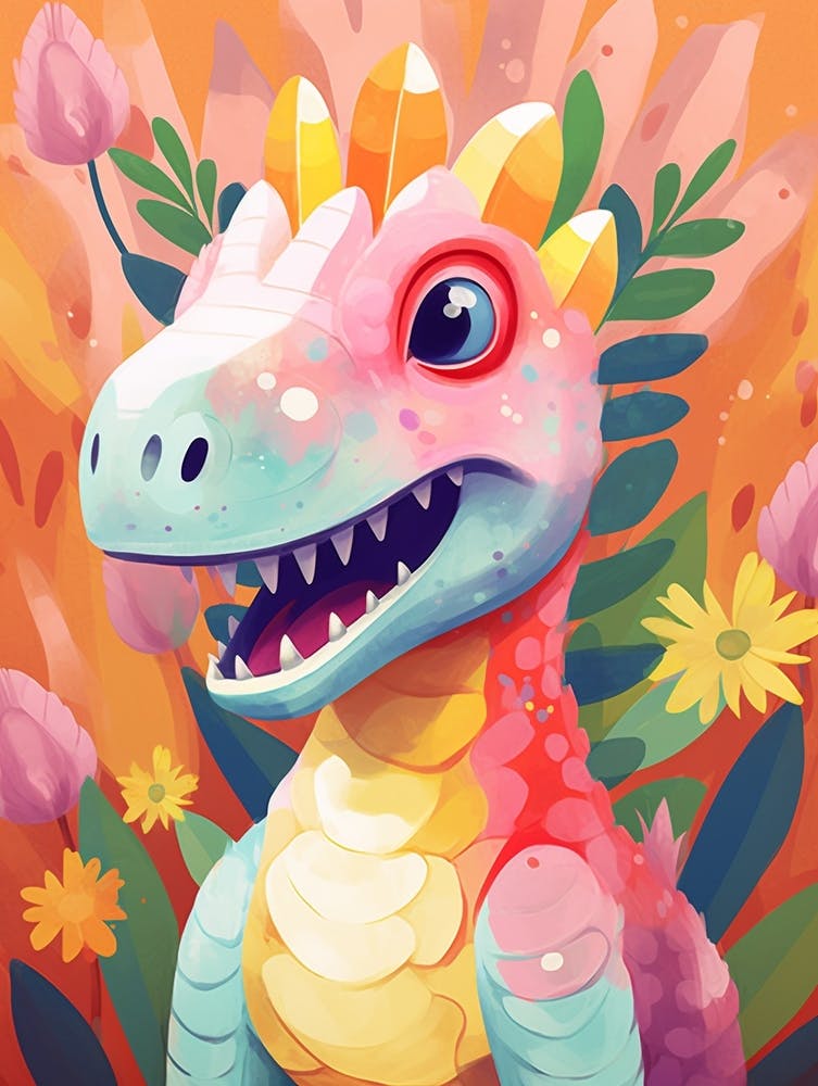 Colourful Dinosaur Thescelosaurus 1