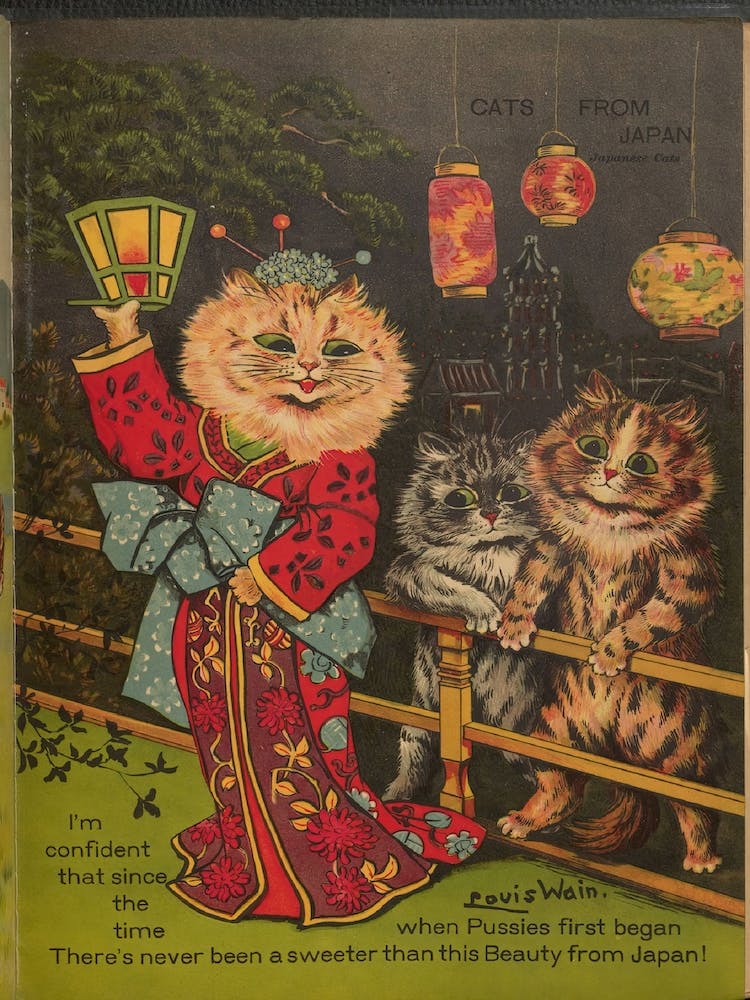 Cat Beauty From Japan, Louis Wain