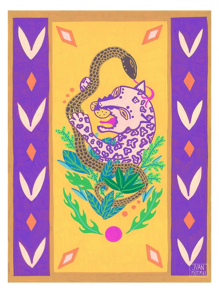 Original Snake And Leopard