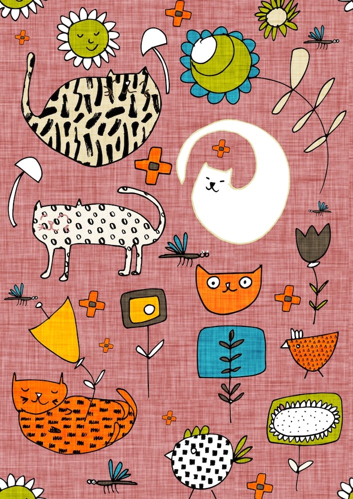 Spring Cat Pink