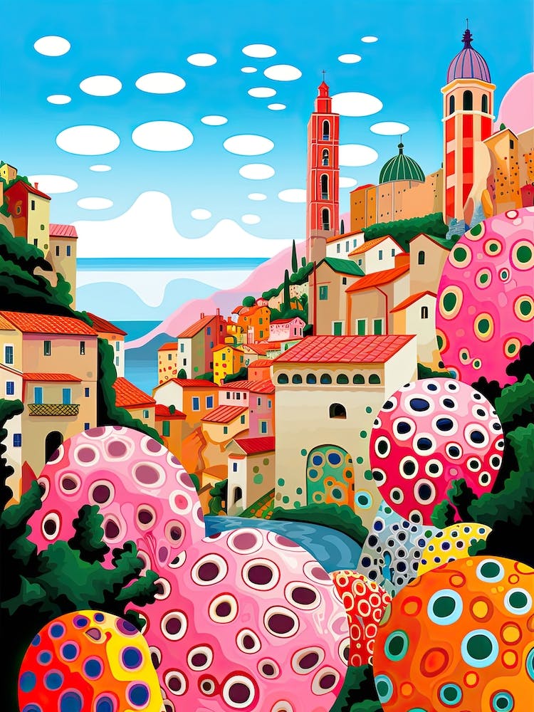 Tropea, Italy, Illustration In The Style Of Pop Art 4